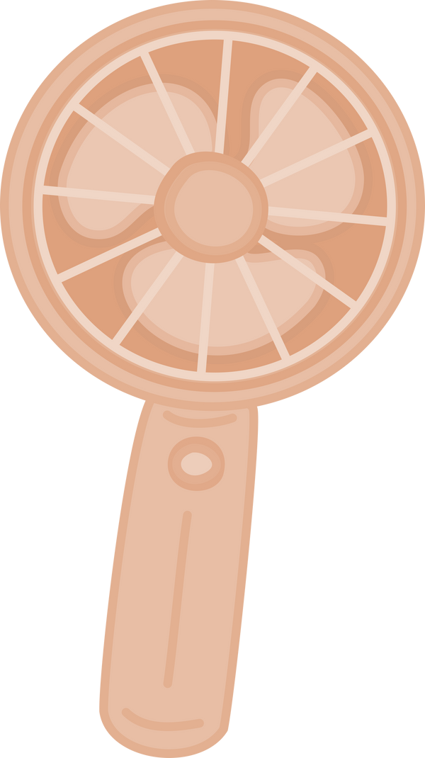 Pink Mini Fan Illustration